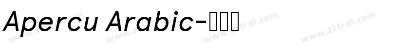 Apercu Arabic字体转换